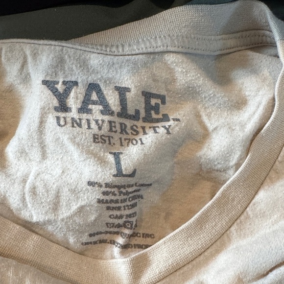 Yale Graphic Women's Tan Crop Top - Picture 3 of 3